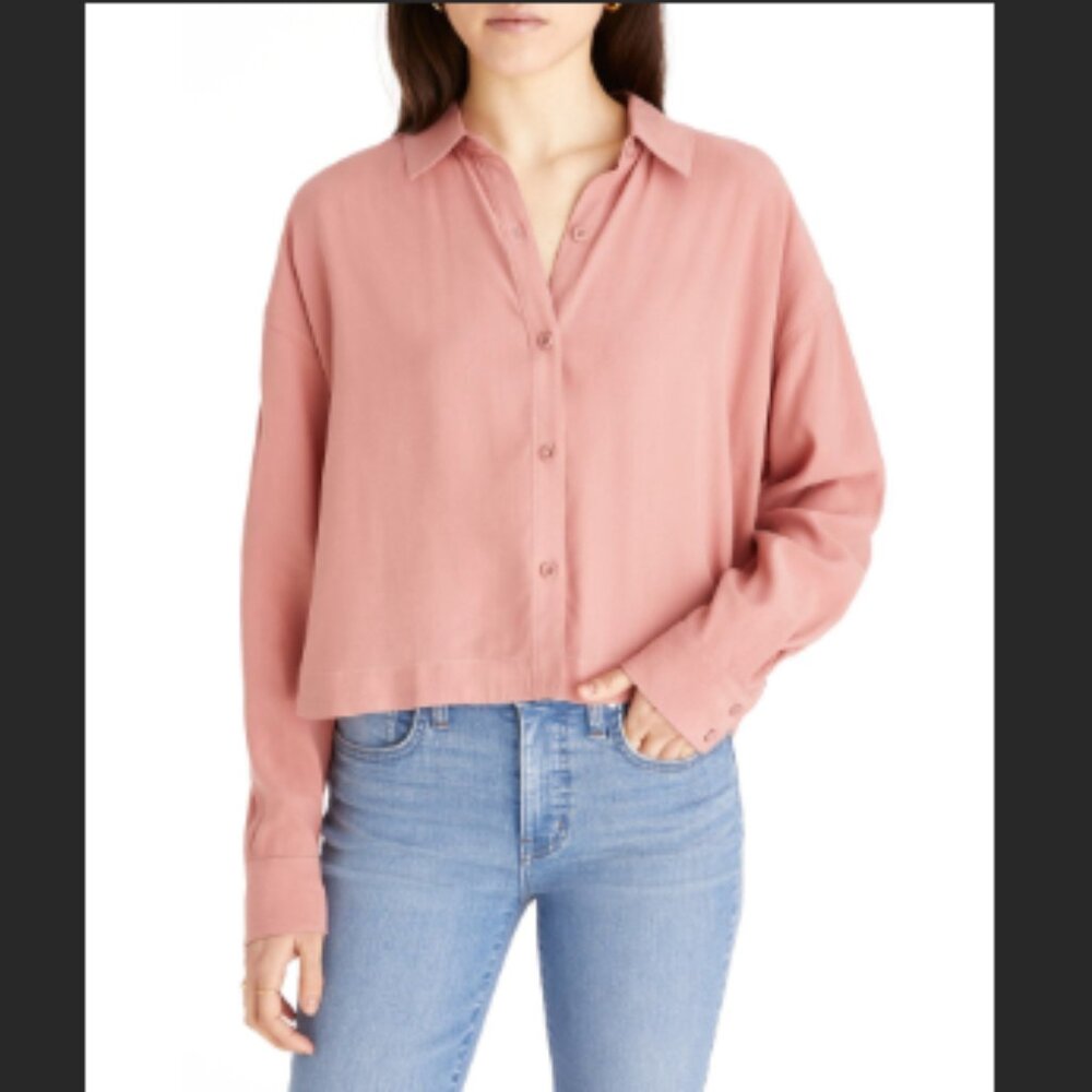 Madewell Cropped Button Down Shirt